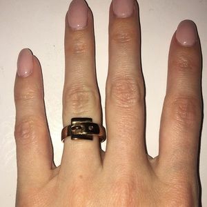 Rose Gold Michael Kors Buckle Ring